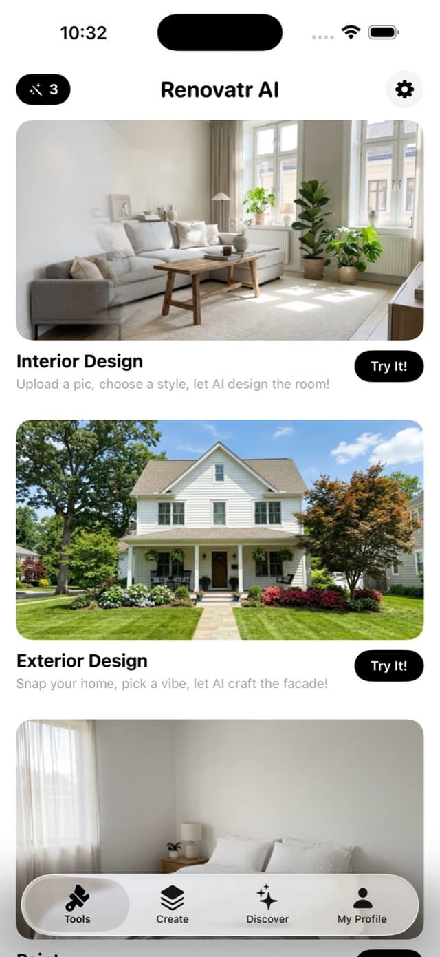Renovatr AI App Screenshot
